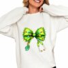 Green Monster Bow Stethoscope Nurse Shirt 0 4