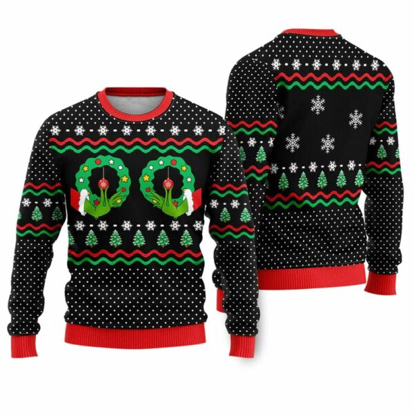 Grnch A Friend Is Like A Good Bra Funny Ugly Christmas Sweater 1 1