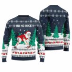 Ho Ho Hike Santa Football Ugly Christmas Sweater