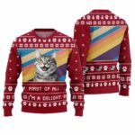 First Of All I'm a Delight Cat Ugly Christmas Sweater