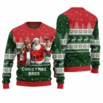 Jesus And Santa Christmas Bros Ugly Christmas Sweater