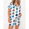 Jockey Racing Silks Satin Pajama Set For Women 1