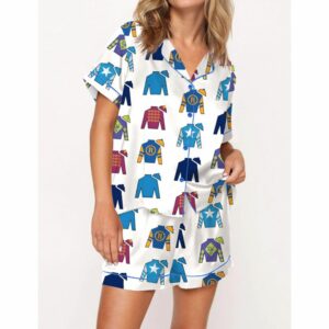 Jockey Racing Silks Satin Pajama Set For Women 1