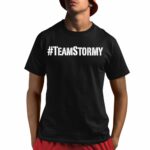 Kathy Griffin Wearing #Teamstormy Shirt