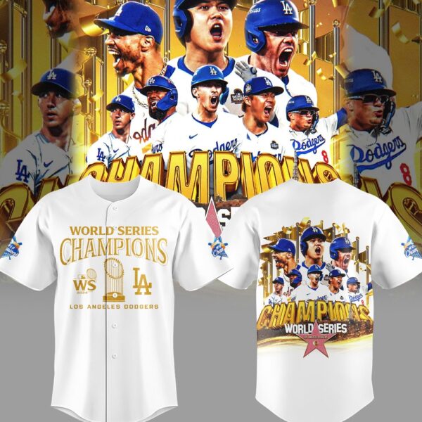 LA Dodgers Champions WORLD SERIES Baseball Jersey 2024