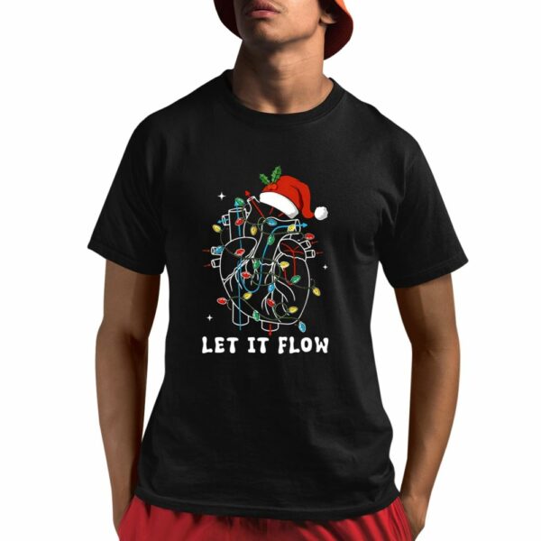 Let It Flow Christmas Light Nurse Shirt 1 1