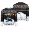 Let It Snow Cat Cocaine Everywhere Ugly Christmas Sweater 1 1