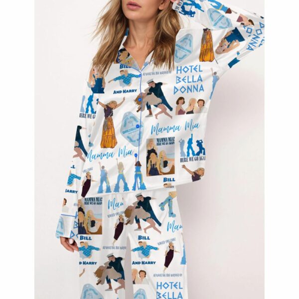 Mamma Mia Satin Pajama Set For Women 2