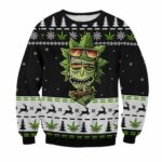 Marijuana Rick Ugly Christmas Sweater