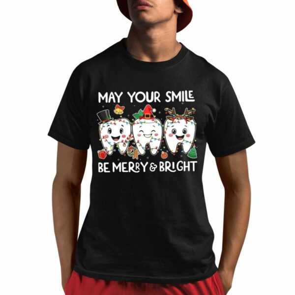 May Your Smile Be Merry And Bright Ho Ho Ho Nurse Shirt 1 1