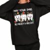 May Your Smile Be Merry And Bright Ho Ho Ho Nurse Shirt 2 1