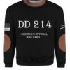 Mens DD214 Americas Official Man Card Printed Sweatshirt 2