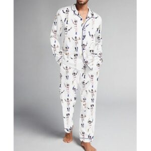 Mens Dodgers Baseball Pajama Set