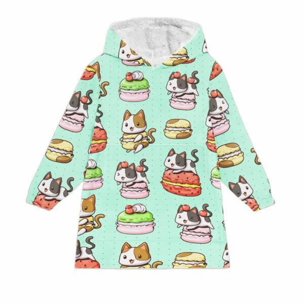 Meowcaron Blanket Hoodie 1