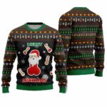 Merry Dickmas Santa Funny Ugly Christmas Sweater