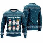 Merry Titmas Snowman Ugly Christmas Sweater
