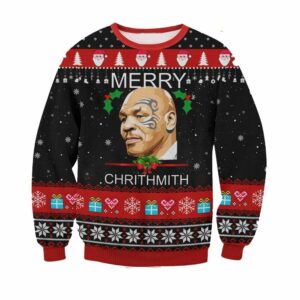 Mike Tyson Merry Chrithmith Ugly Sweater 1 1