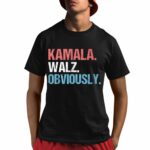 Misha Collins Kamala Walz Obviously Shirt