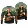 Mona Lisa Cat Christmas Sweater 1 1