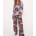Moo Deng Baby Satin Pajama Set For Women