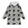 Murdery What Cat Blanket Hoodie 1