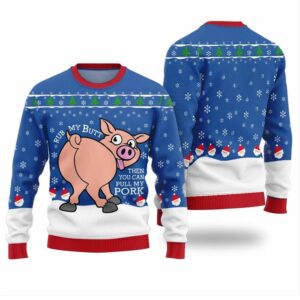 Naughty Pig Ugly Christmas Sweater 1 1