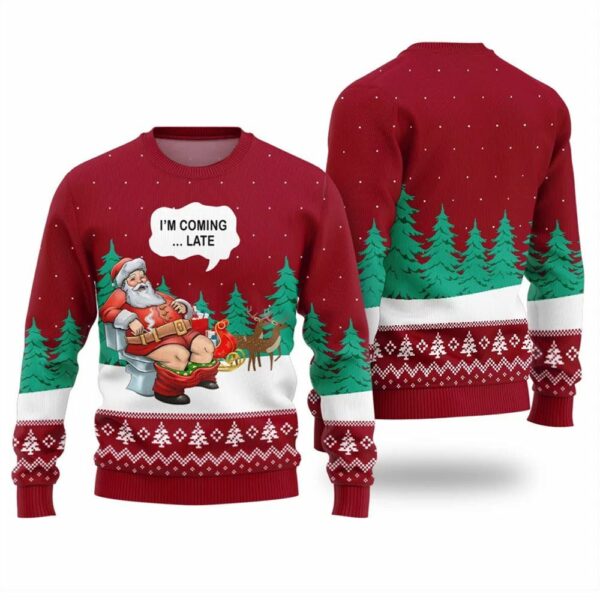 Naughty Santa Funny Christmas Sweater 1 1