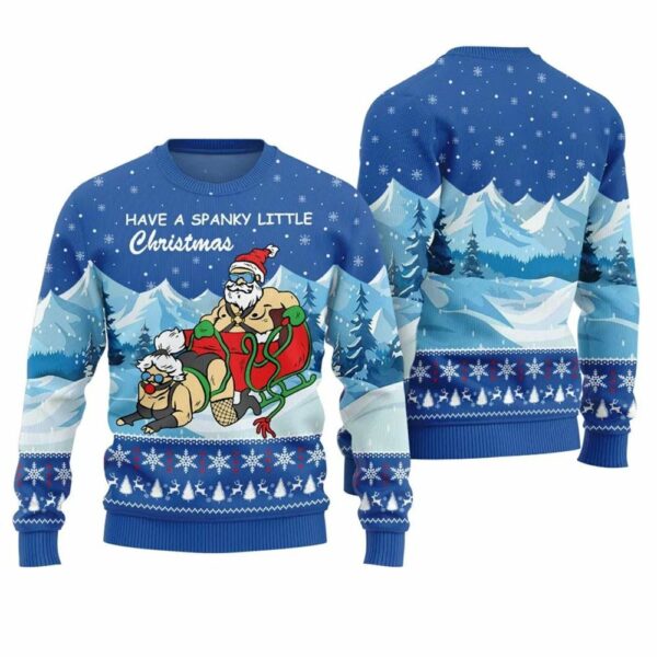 Naughty Santa Ugly Holiday Sweater 1 1