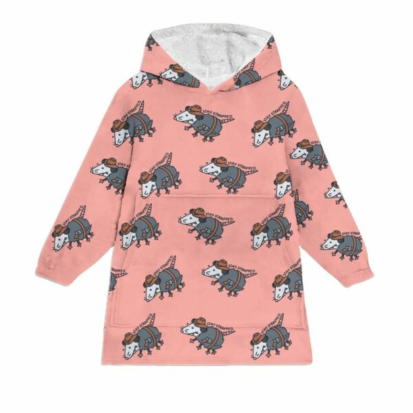 Opossum Cowboy Blanket Hoodie 1