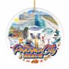 Panama City Beach Tropical Paradise Ornament 1