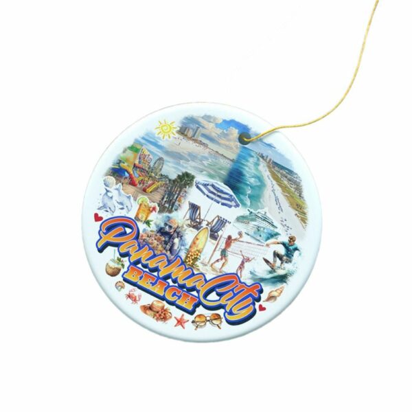 Panama City Beach Tropical Paradise Ornament 2