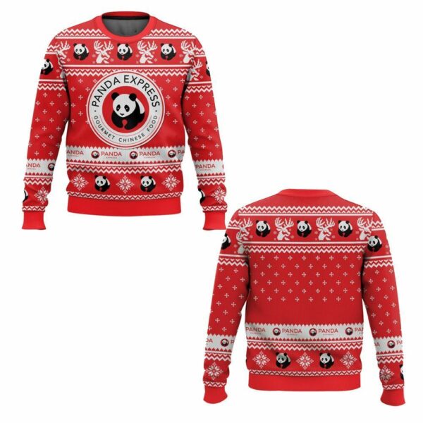 Panda Express Gourmet Chinese Food Ugly Christmas Sweater 1 1