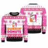 Personalized Name Dunkin Donuts Christmas Sweater 1 1