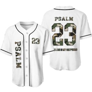 Psalm 23 The Lord Is My Shepherd Baseball Jersey