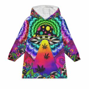 Psychedelic Mushroom Blanket Hoodie 1