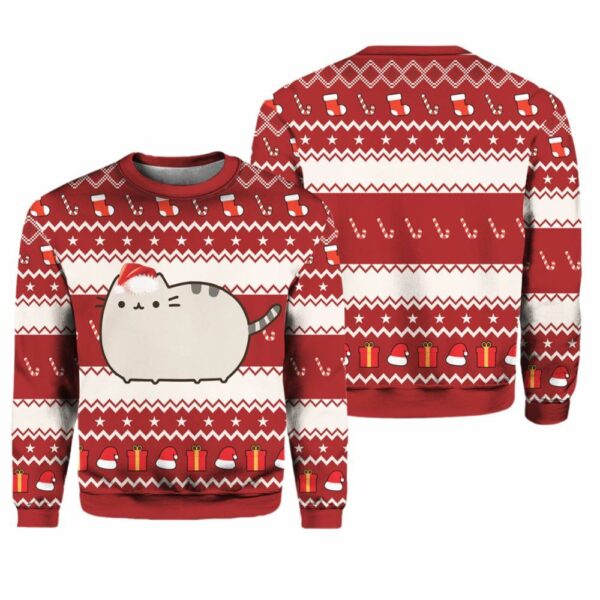 Pusheen Cat Ugly Christmas Sweater 1 1