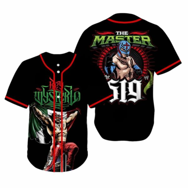 Rey Mysterio The Master Of The 619 Custom Baseball Jersey 1 1