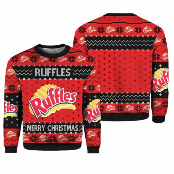 Rufffles Snack Brand Ugly Christmas Sweater 1 1