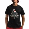 Santa's Favorite Nurse Colored Lights Nurse Shirt