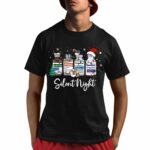 Silent Night Funny Medical Christmas Nurse Shirt