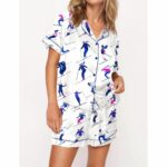 Ski Lover Satin Pajama Set For Women