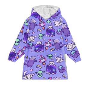 Space Cats Blanket Hoodie