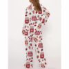 Strawberry Satin Pajama Set For Women 3