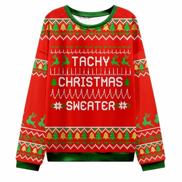 Tachy Christmas Sweater Nurse Ugly Christmas Sweater 1 1