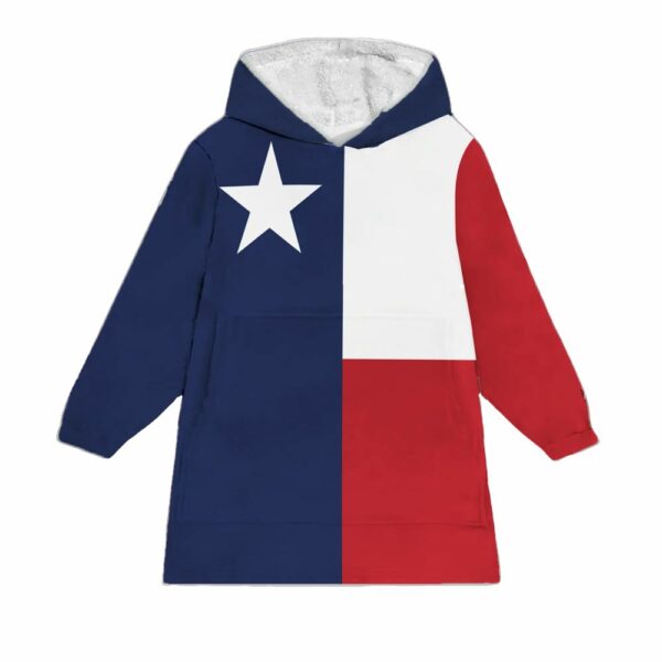 Texas Flag Blanket Hoodie