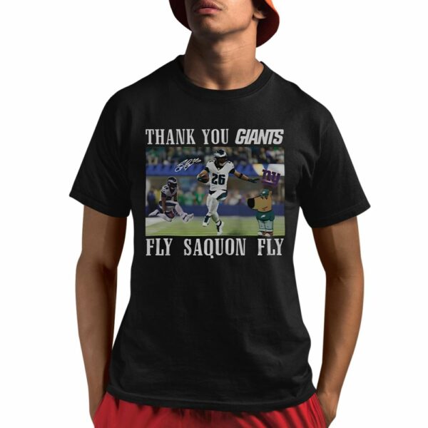 Thank You Giants Fly Saquon Fly Chill Guy Shirt 1 1