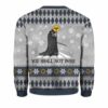 The Lord Of The Rings You Shall Not Pass Ugly Christmas Sweater 3