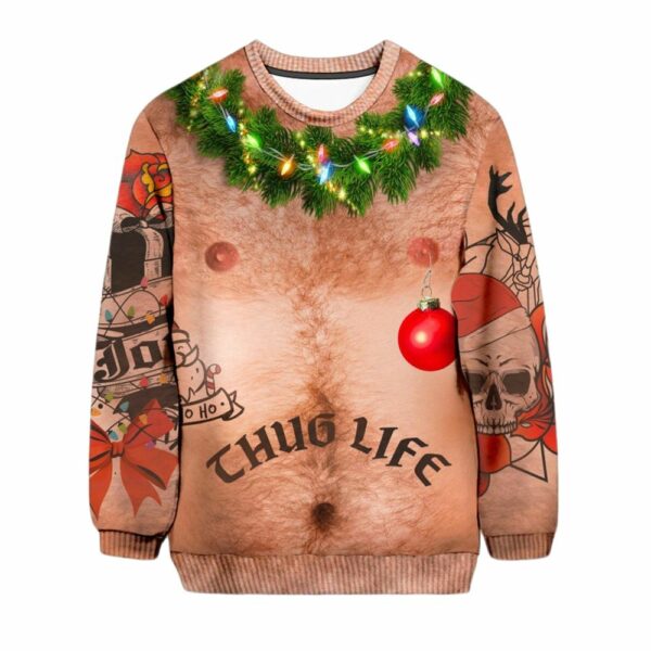 Thug Life Ugly Christmas Sweater 1 2