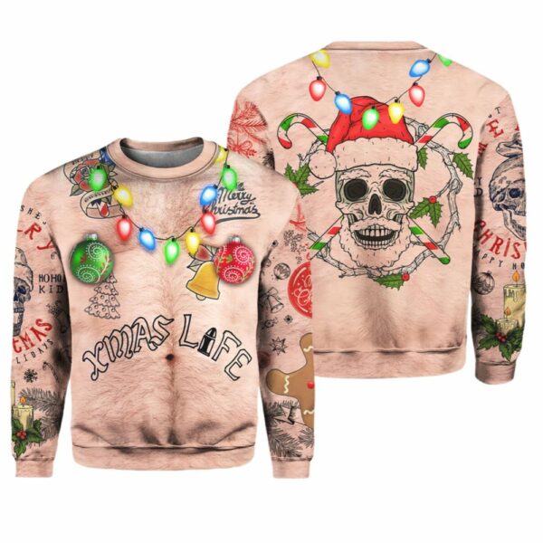 Topless Xmas Life Ugly Christmas Sweater 1 2