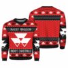 Tractor Massey Ugly Christmas Sweater 3